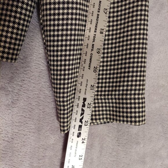 Jessica Howard Blazer Womens 14W black white plaid velvet collar buttons career - Picture 8 of 12